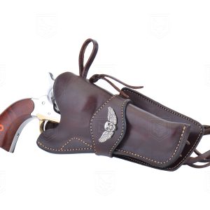 Kabura na rewolwer CP 6 cali brąz CZASZKA